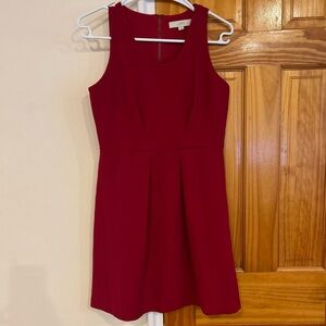 LOFT Women's Red Dress